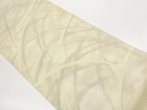 紗 芝に蛍模様織出し袋帯